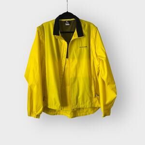 Canari cycling yellow windbreaker jacket, size XL